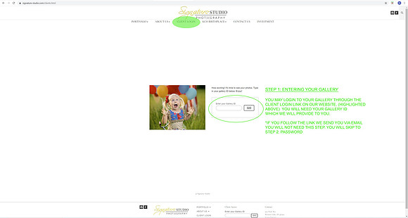 step 1 gallery id